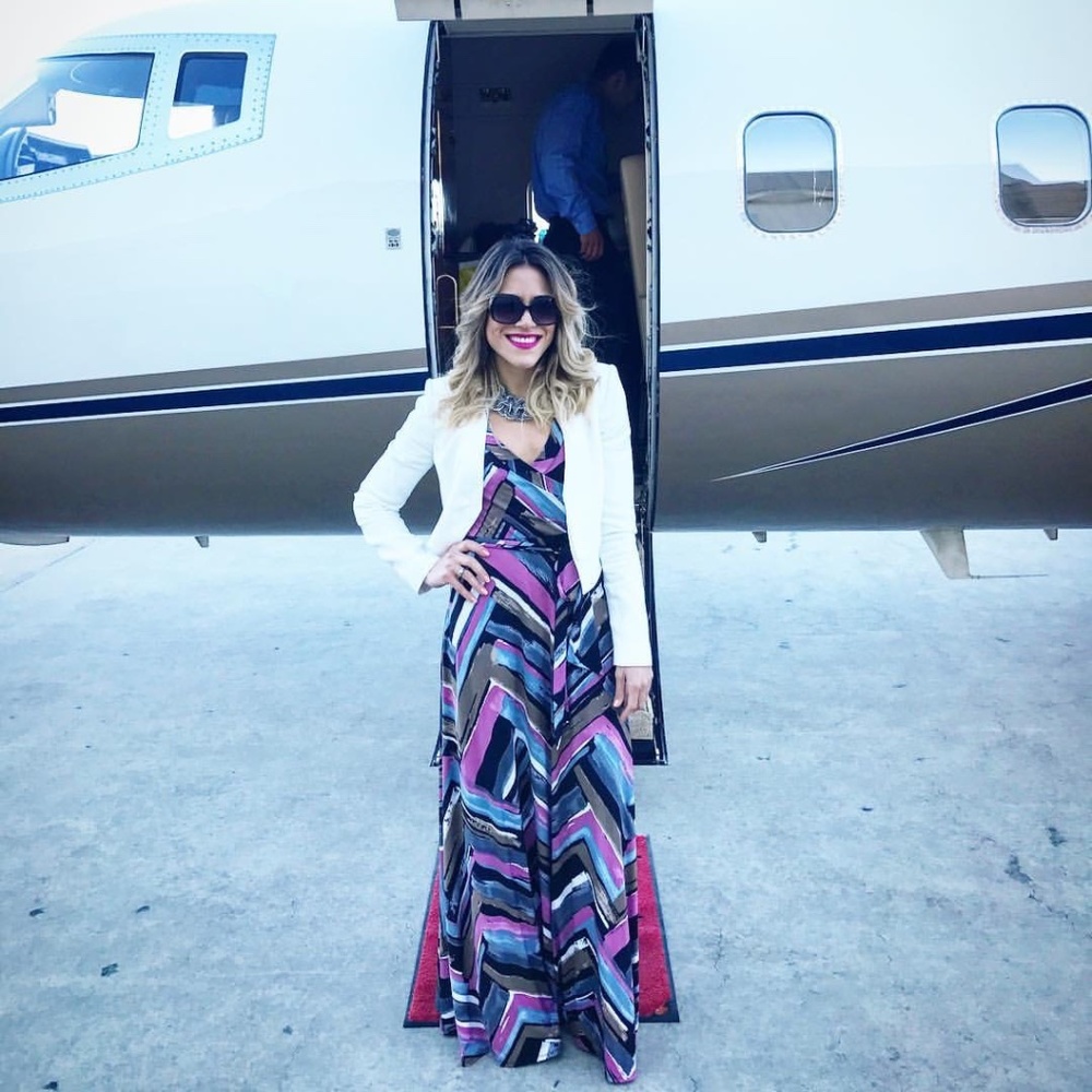 Print Wrap Maxi Dress